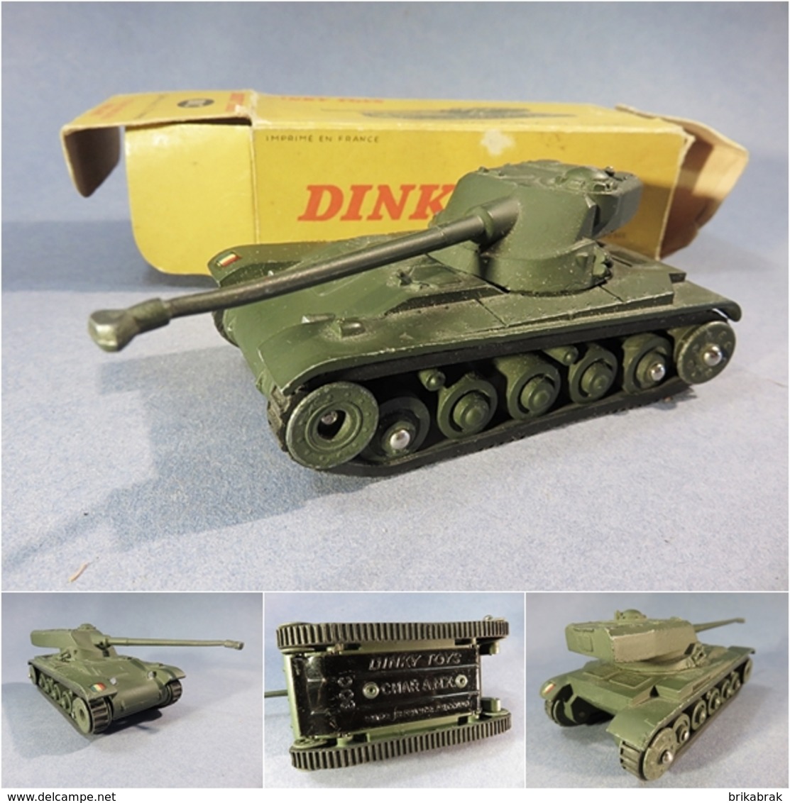 + JOUET CHAR A.M.X DINKY TOYS @ Militaire Armée Tank - Jouets Anciens