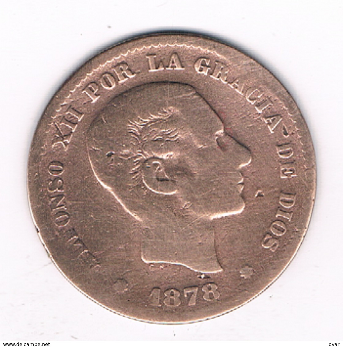 5 CENTIMOS 1878  SPANJE /3999/ - First Minting