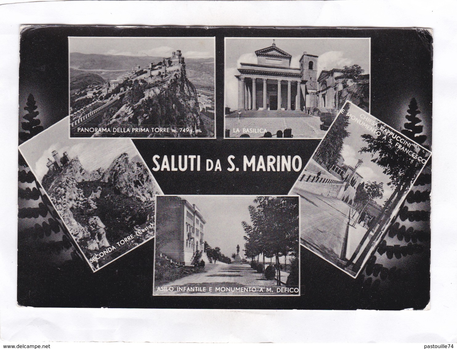 CPSM : 15 X 10,5  -  SALUTI  DA  S. MARINO - Saint-Marin
