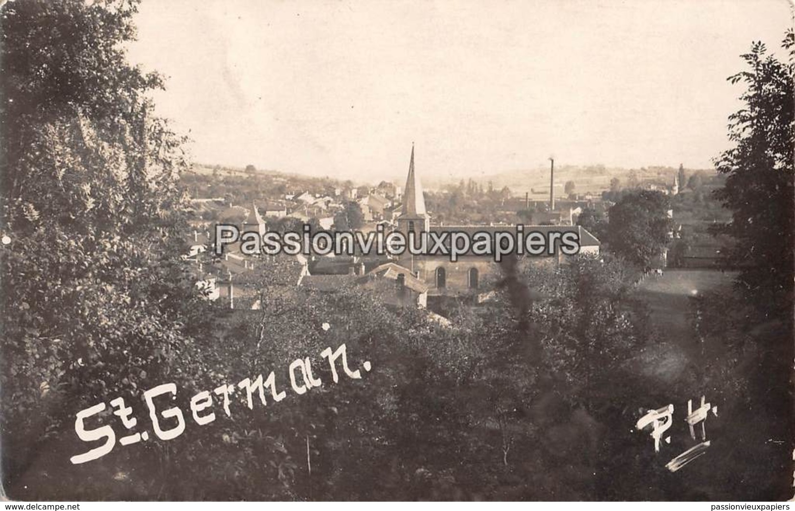 CARTE PHOTO CHATEL SAINT GERMAIN  (Feldpost ?) - Other & Unclassified