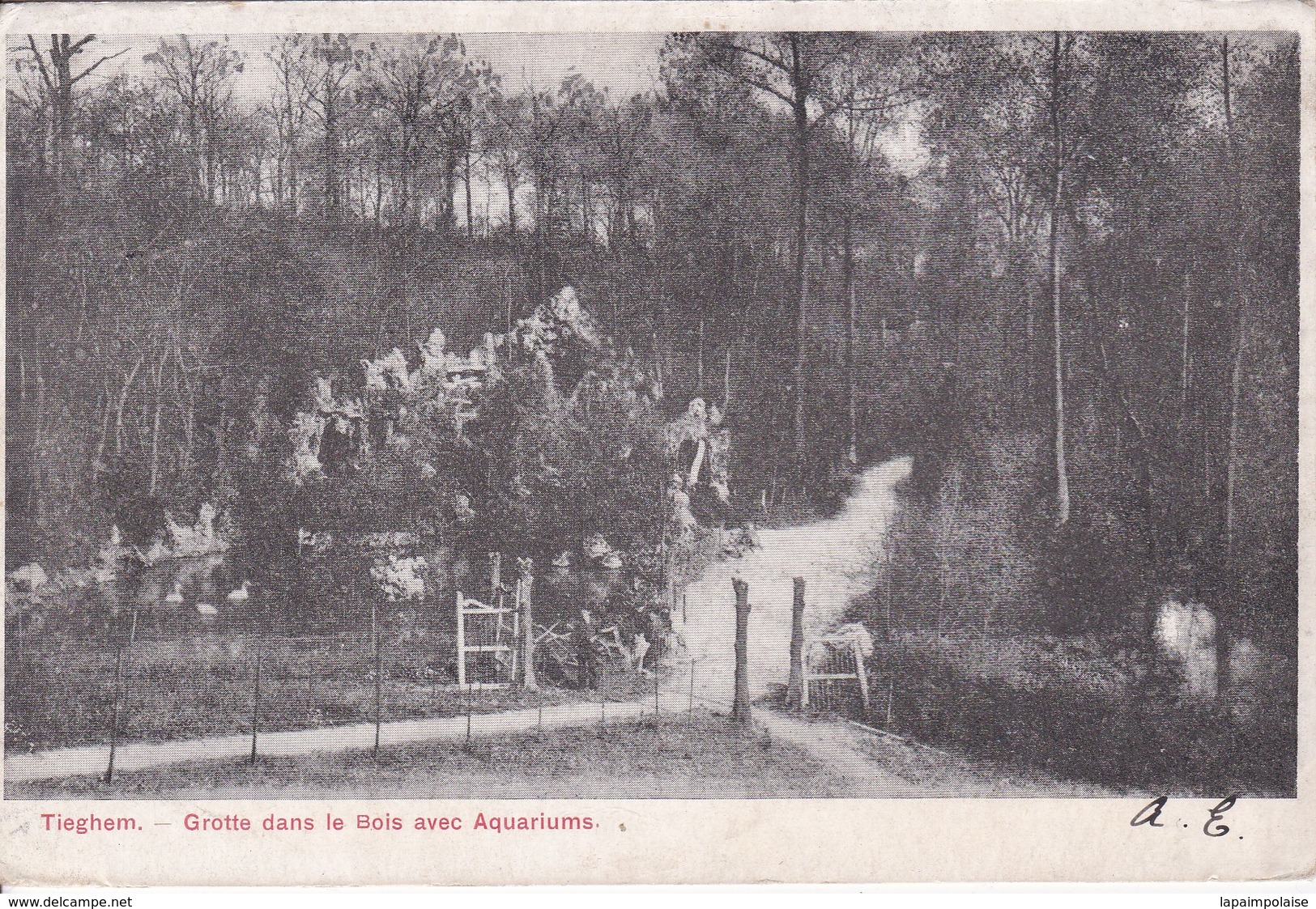 Belgique  >   Flandre Occidentale > Anzegem Grotte Dans Le Bois Avec Aquariums - Anzegem