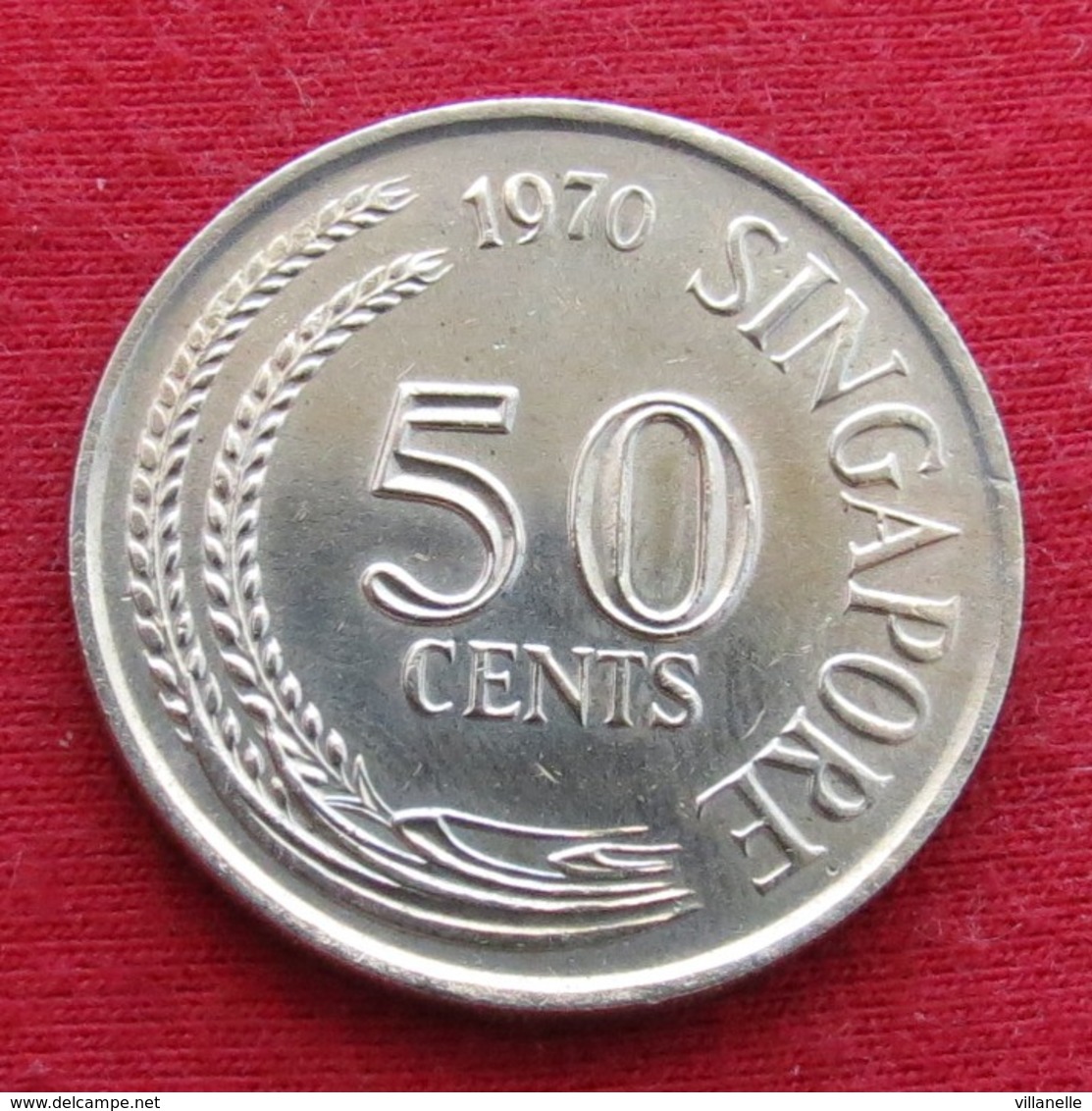 Singapore 50 Cents 1970 KM# 5 Singapura Singapur Singapour - Singapour