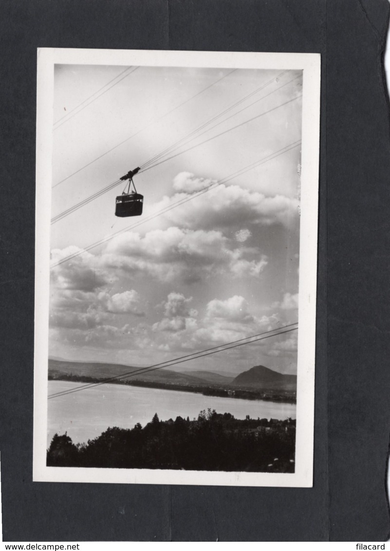 86192    Svizzera,  Le Teleferique De Veyrier Et  Vue Sur Le Lac,  NV - Veyrier