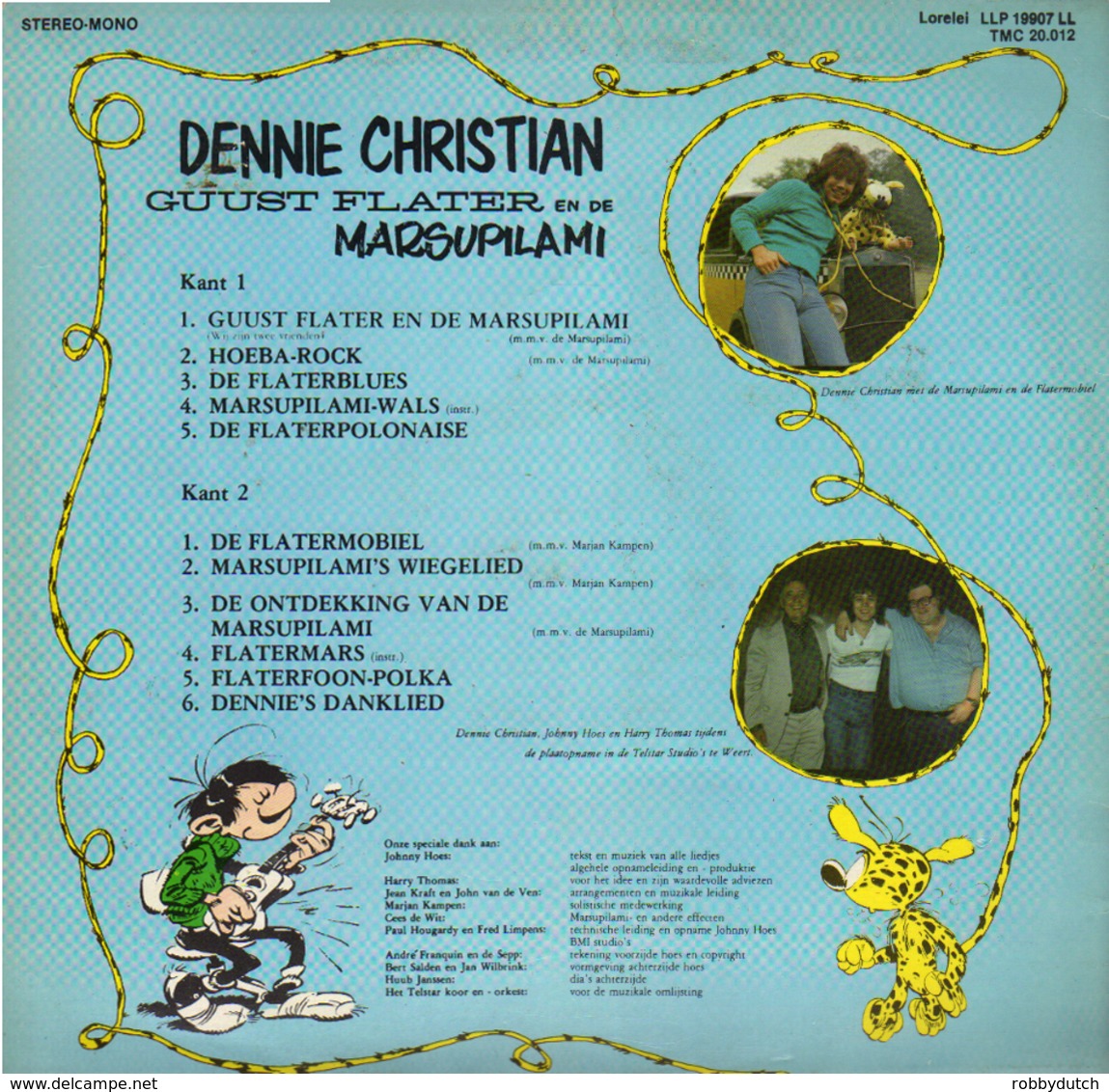 * LP * DENNIE CHRISTIAN - GUUST FLATER EN DE MARSUPILAMI (Holland 1978 EX-) - Other - Dutch Music