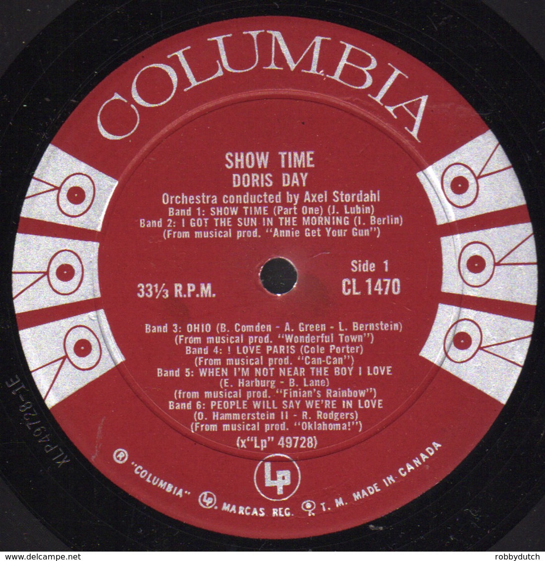 * LP * DORIS DAY - SHOWTIME (Canada 1961 - Andere - Engelstalig