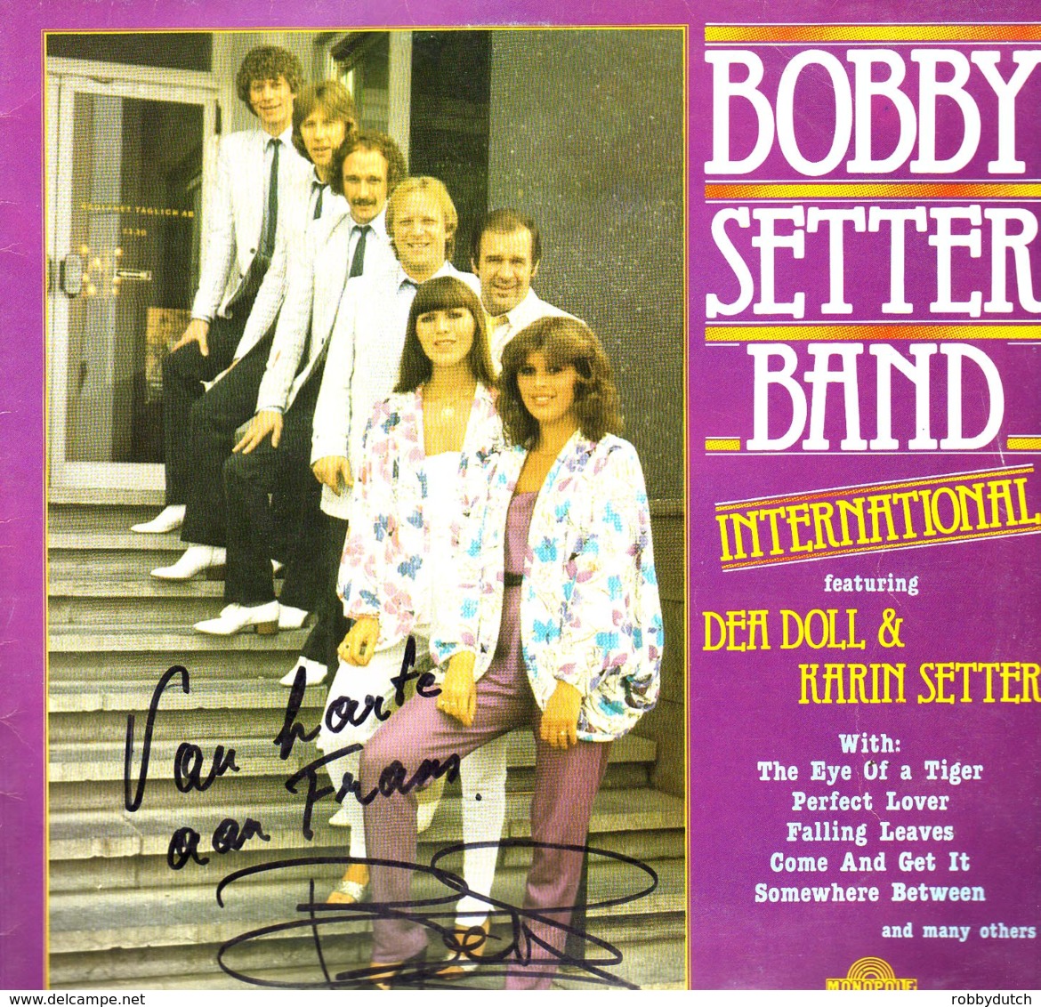 * LP *  BOBBY SETTER BAND - INTERNATIONAL + Cover A TOUCH OF COUNTRY (both Hand-signed By The Whole Band) - Country & Folk