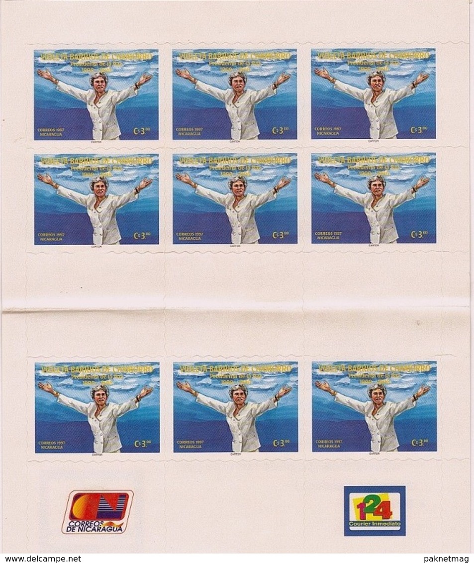 K1198- Nicaragua 1997 Violetta Barrios De Chamorro - Self-adhesive Stamp. - Nicaragua