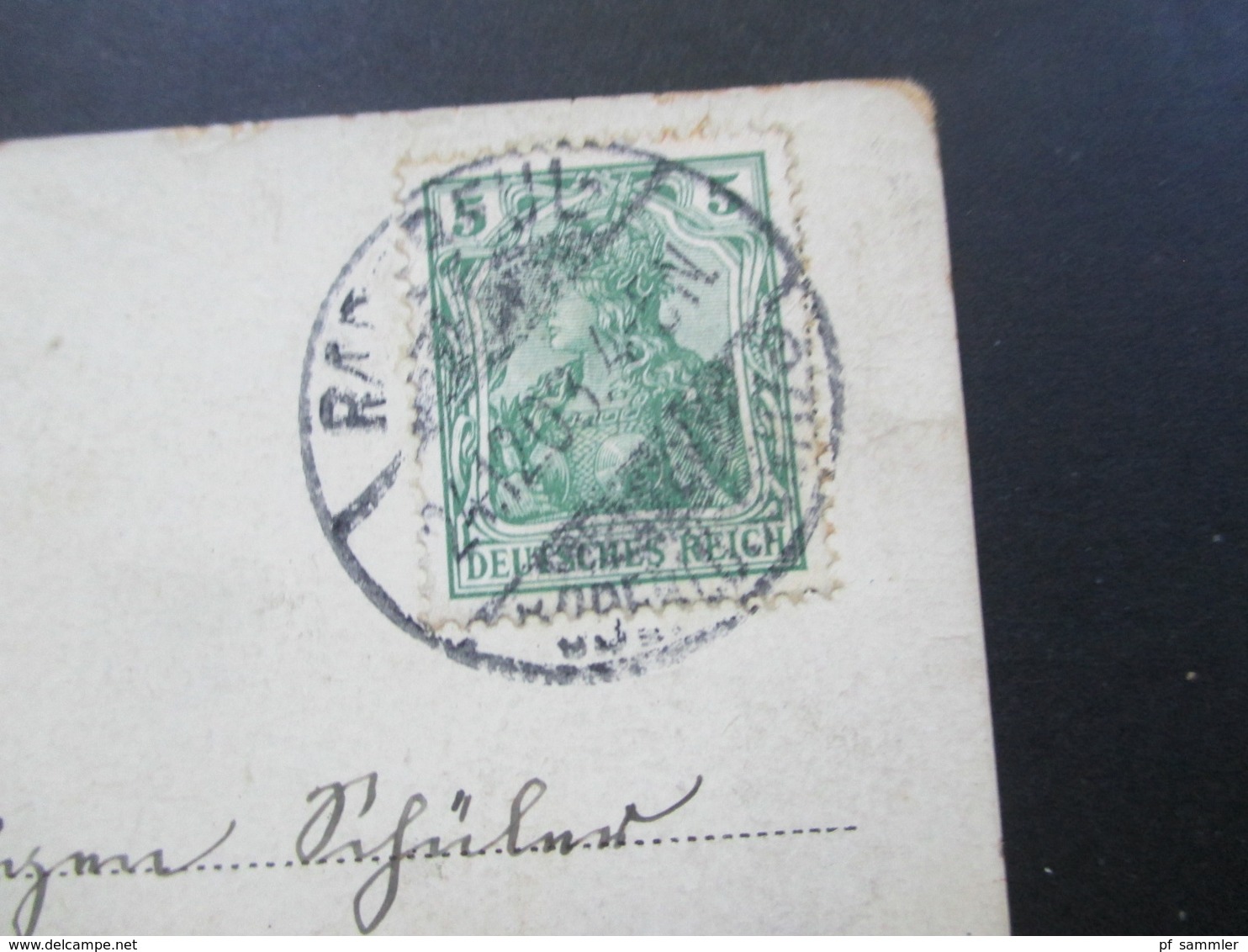 Künstlerkarte Fröhliche Weihnachten Engel Stempel 24.12.1903 Radebeul Nach Dresden Mit Ak Stempel - Engel