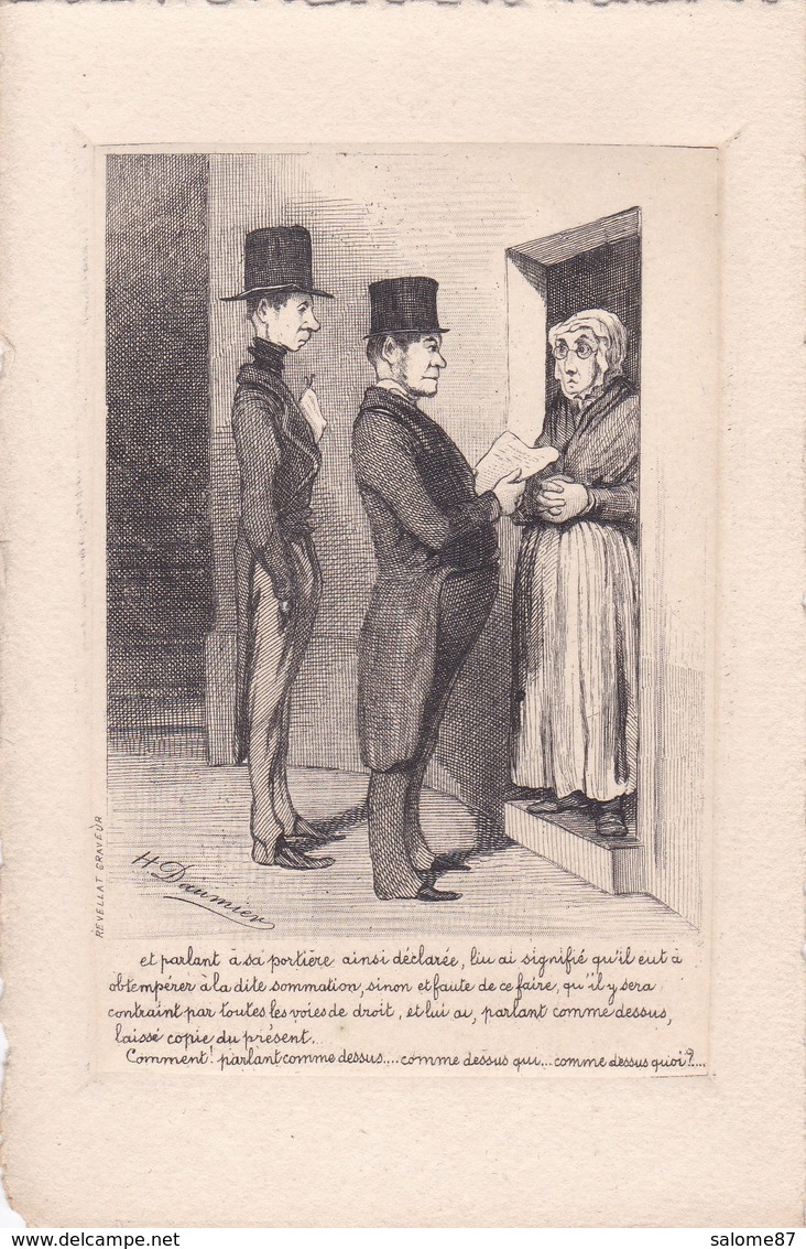 Cpa EAU FORTE DE REVELLAT AVOCAT Carte Vierge - Autres & Non Classés