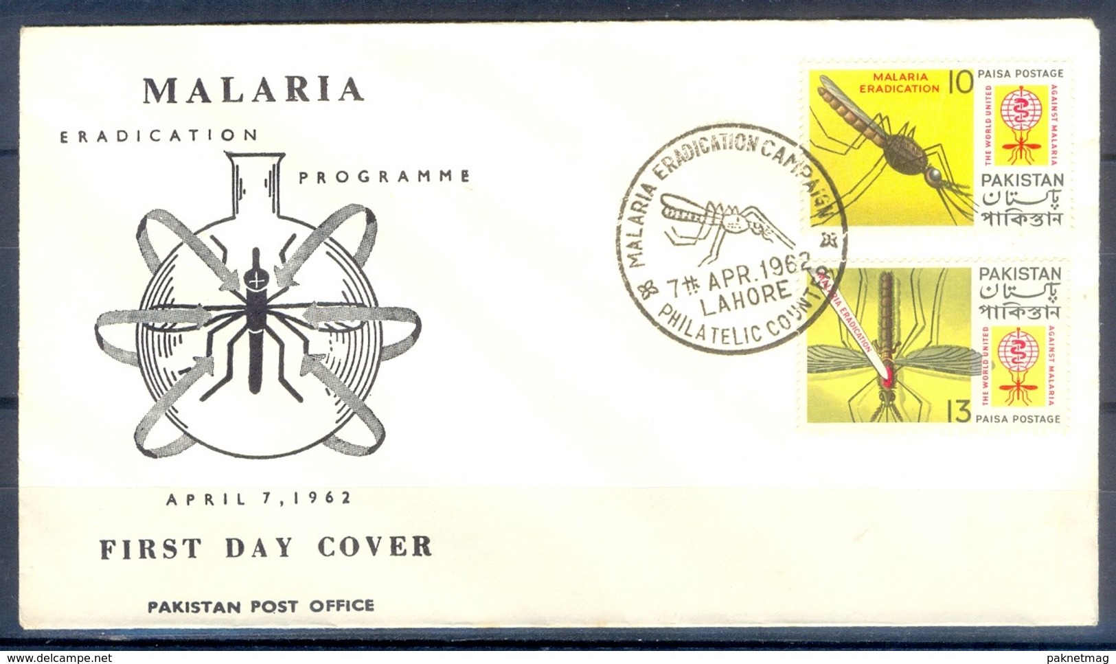 K1238- FDC Of Pakistan 1962. Malaria Eradication. - Pakistan