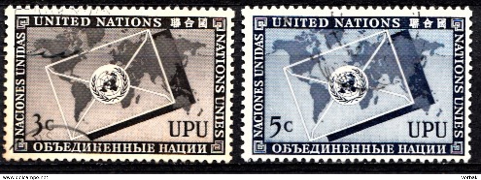 Nations Unies New-York 1953  Mi.Nr: 21-22 Weltpostverein UPU  Oblitèré / Used / Gebruikt - Oblitérés