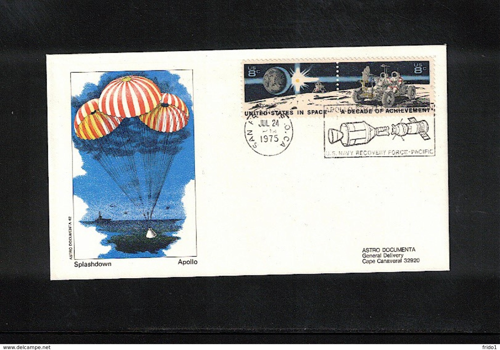 USA Space / Raumfahrt  1975 Apollo-Soyuz Splashdown Interesting Cover - United States