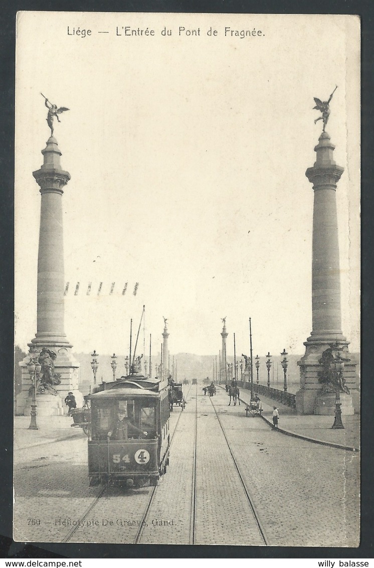 +++ CPA - LIEGE - Entrée Du Pont De Fragnée - TRAM   // - Lüttich