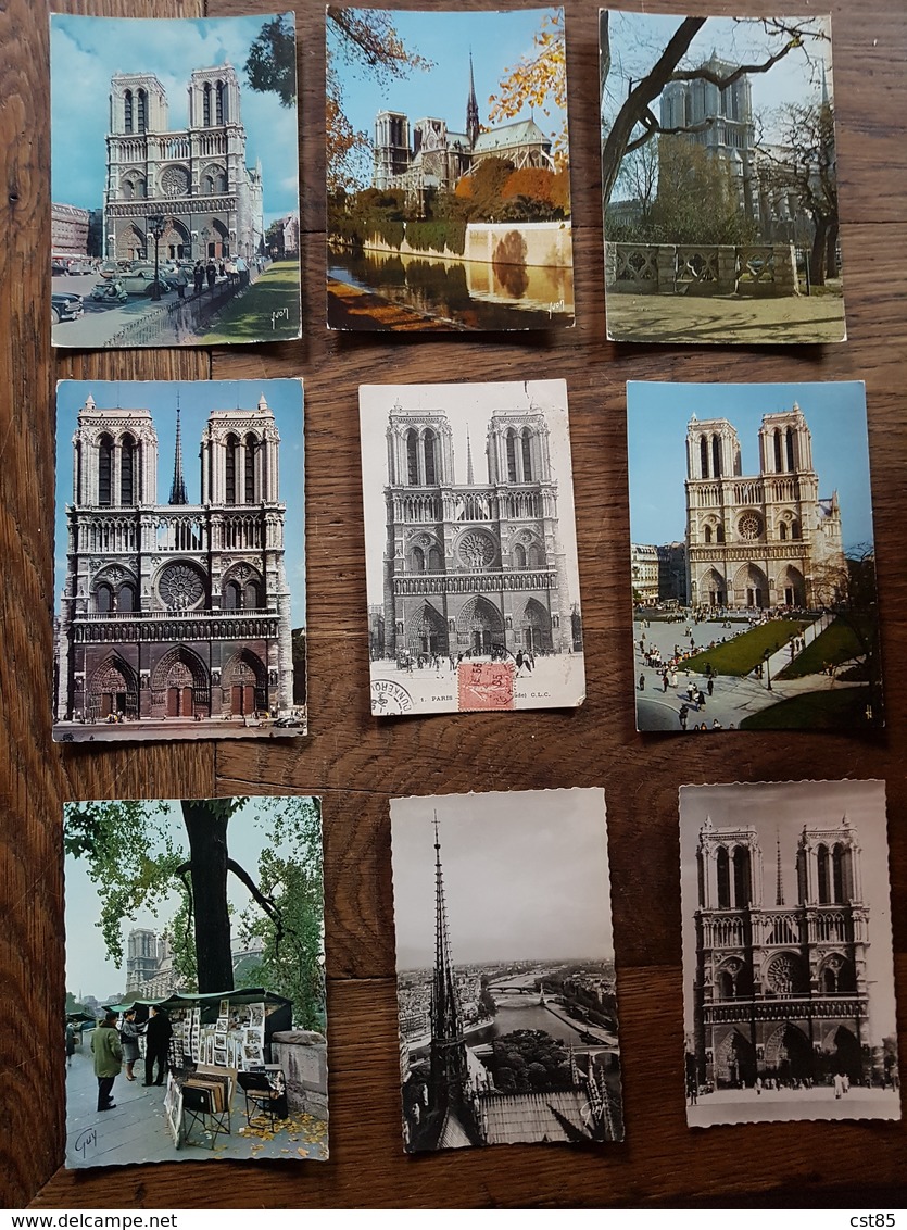 Lot De 96 Cartes Postales De NOTRE DAME DE PARIS - Facade Vue Aérienne Flèche - CPA CPSM CPM CPSM Grand Format - Notre Dame De Paris