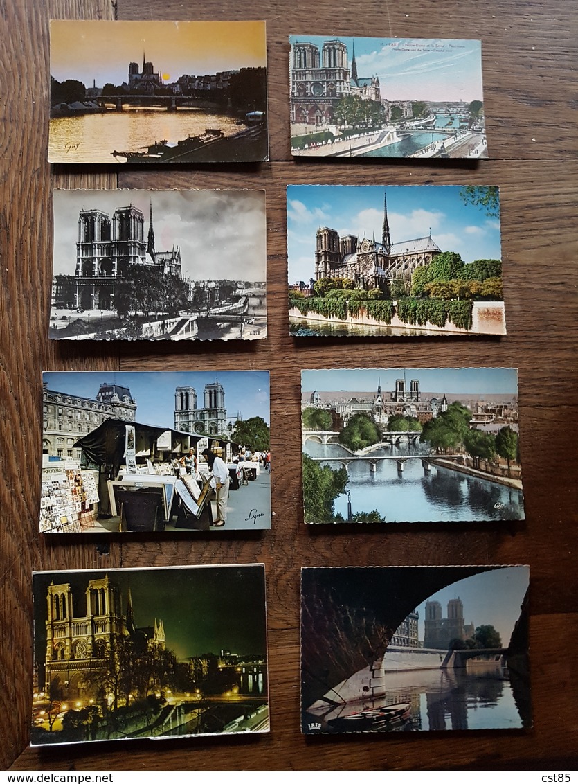 Lot de 96 Cartes Postales de NOTRE DAME DE PARIS - Facade Vue Aérienne flèche - CPA CPSM CPM CPSM Grand Format