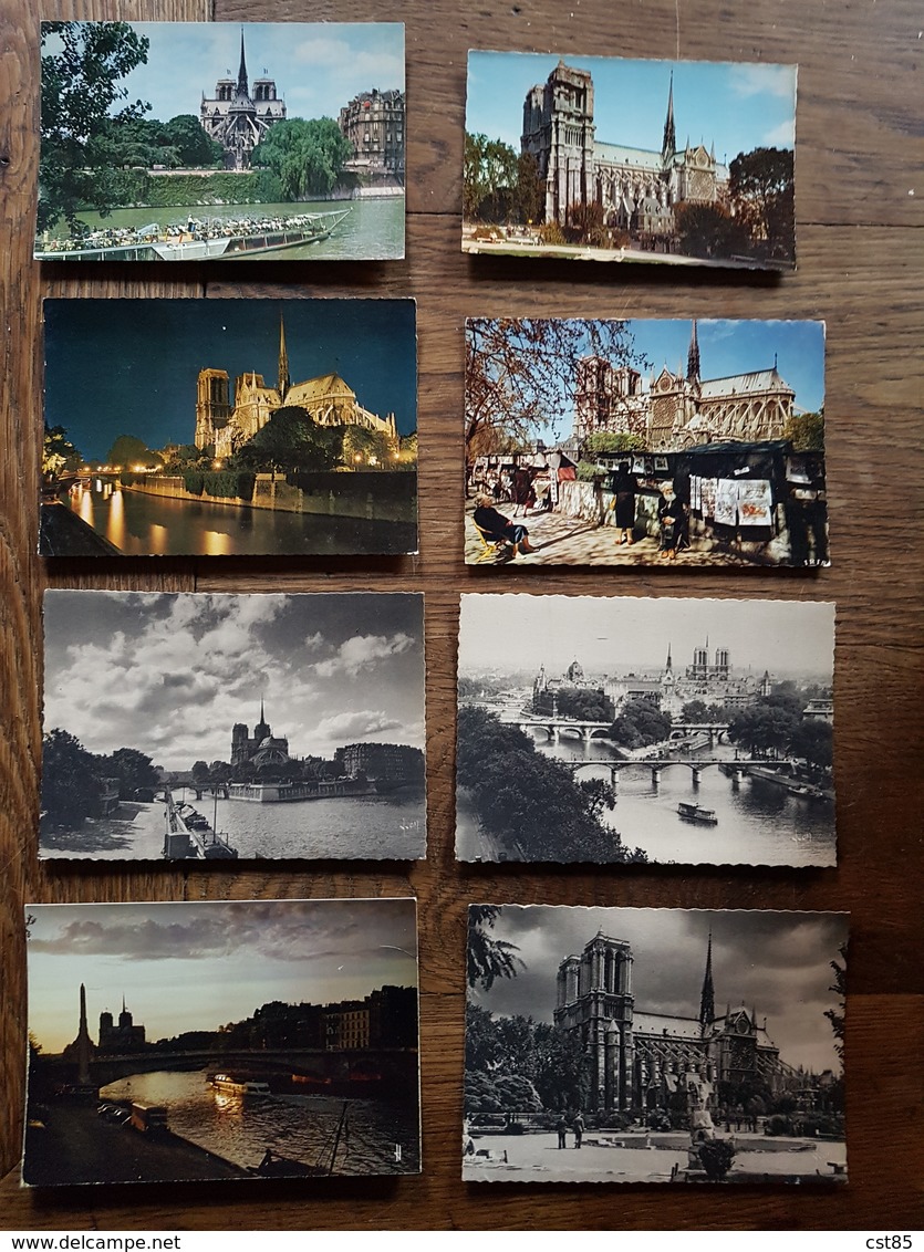 Lot de 96 Cartes Postales de NOTRE DAME DE PARIS - Facade Vue Aérienne flèche - CPA CPSM CPM CPSM Grand Format