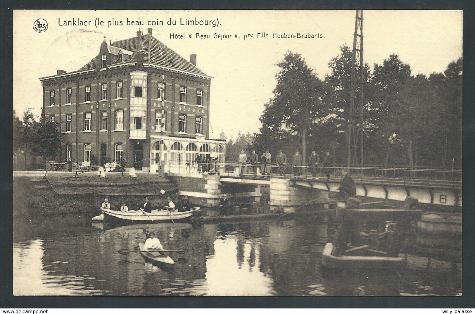 +++ CPA - LANKLAER - Limbourg - Hôtel "Beau Séjour" - Nels - Carte Animée  // - Dilsen-Stokkem