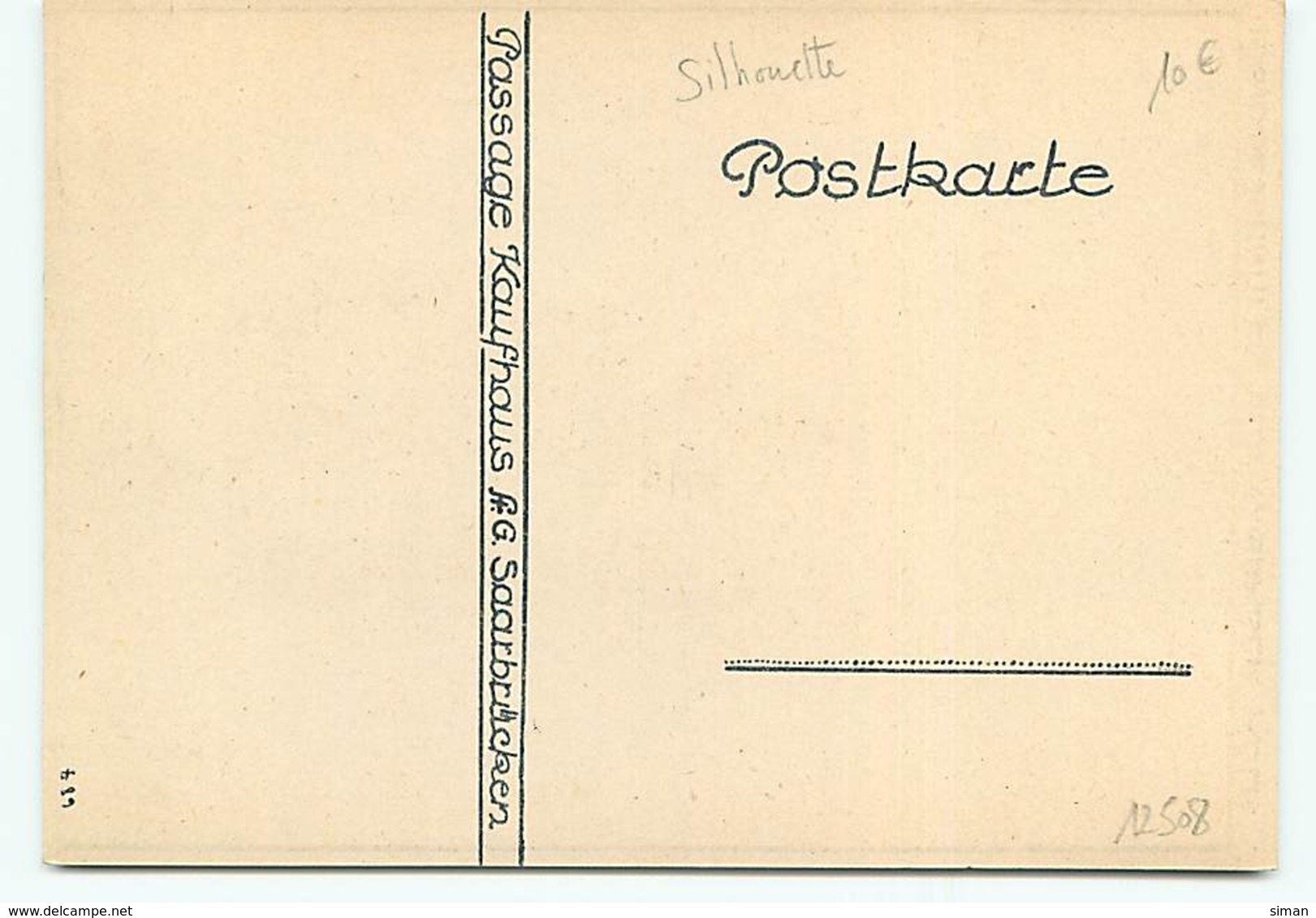 N°12508  Silhouette D'Homme - Handgeschnitten Von W.Graver Koln - Silhouettes