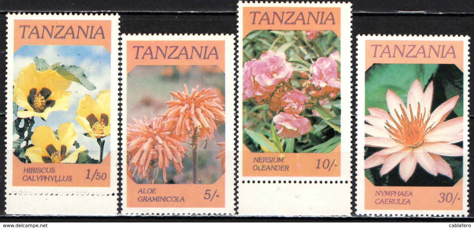 TANZANIA - 1986 - Indigenous Flowers - MNH - Tanzania (1964-...)