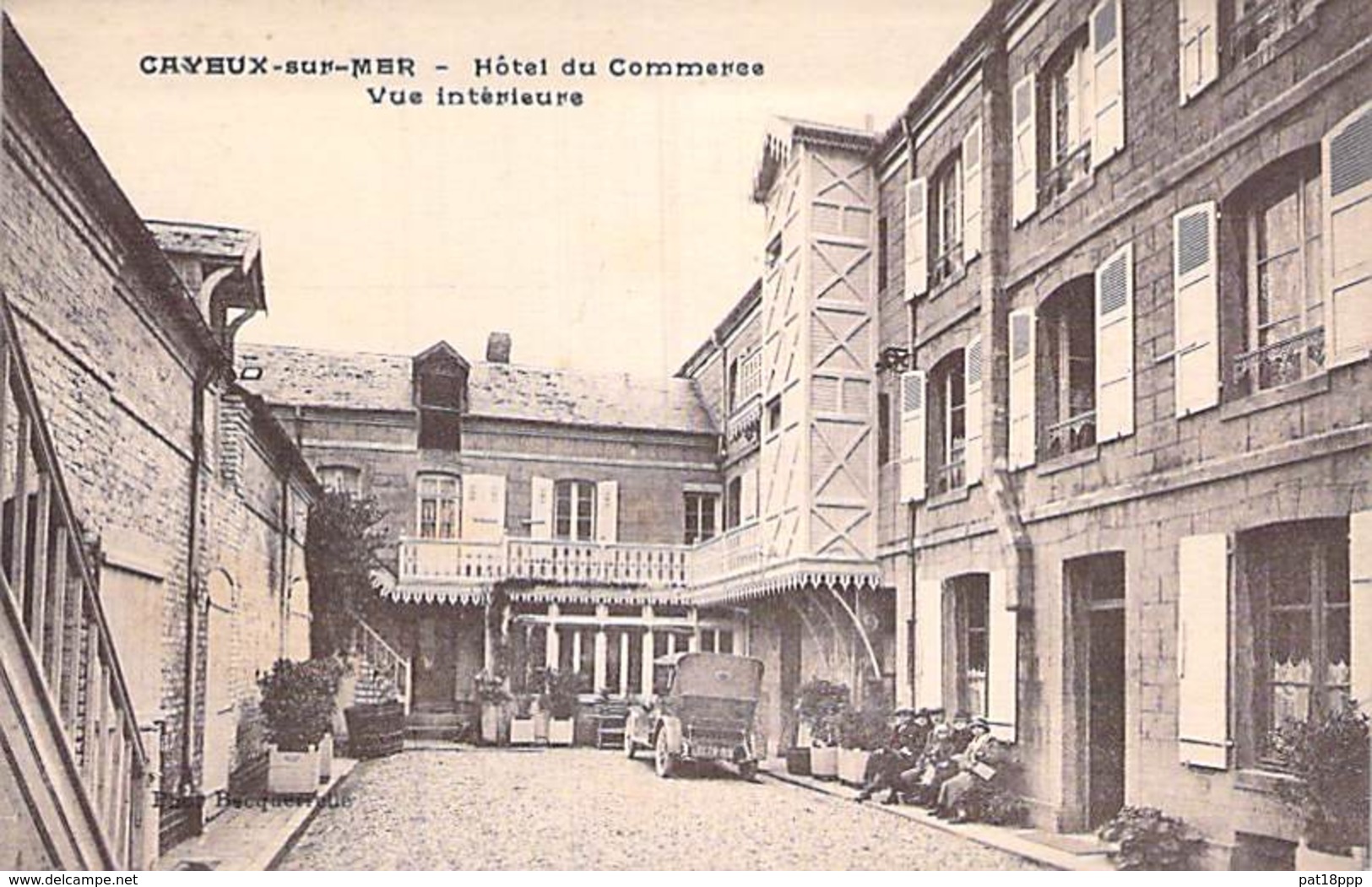 80 - CAYEUX SUR MER : HOTEL Du COMMERCE : Vue Intérieure - CPA - Somme - Cayeux Sur Mer