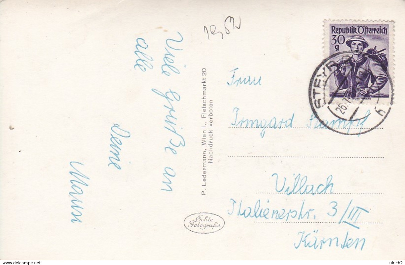 AK Steyr - Mehrbildkarte - Schnallntor Christkindl Bummerlhaus Werndl-Denkmal St. Ulrich - 1958 (41124) - Steyr
