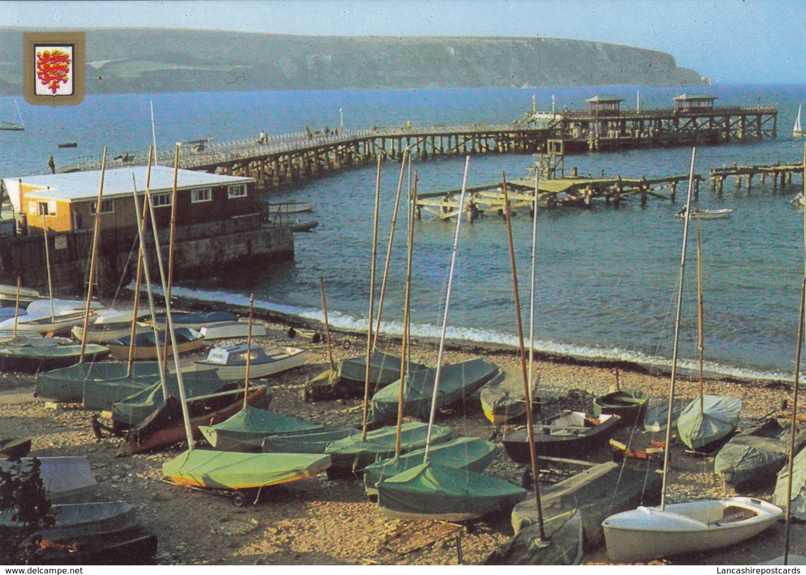 Postcard Swanage Pier And Ballard Point Dorset My Ref  B23616 - Swanage