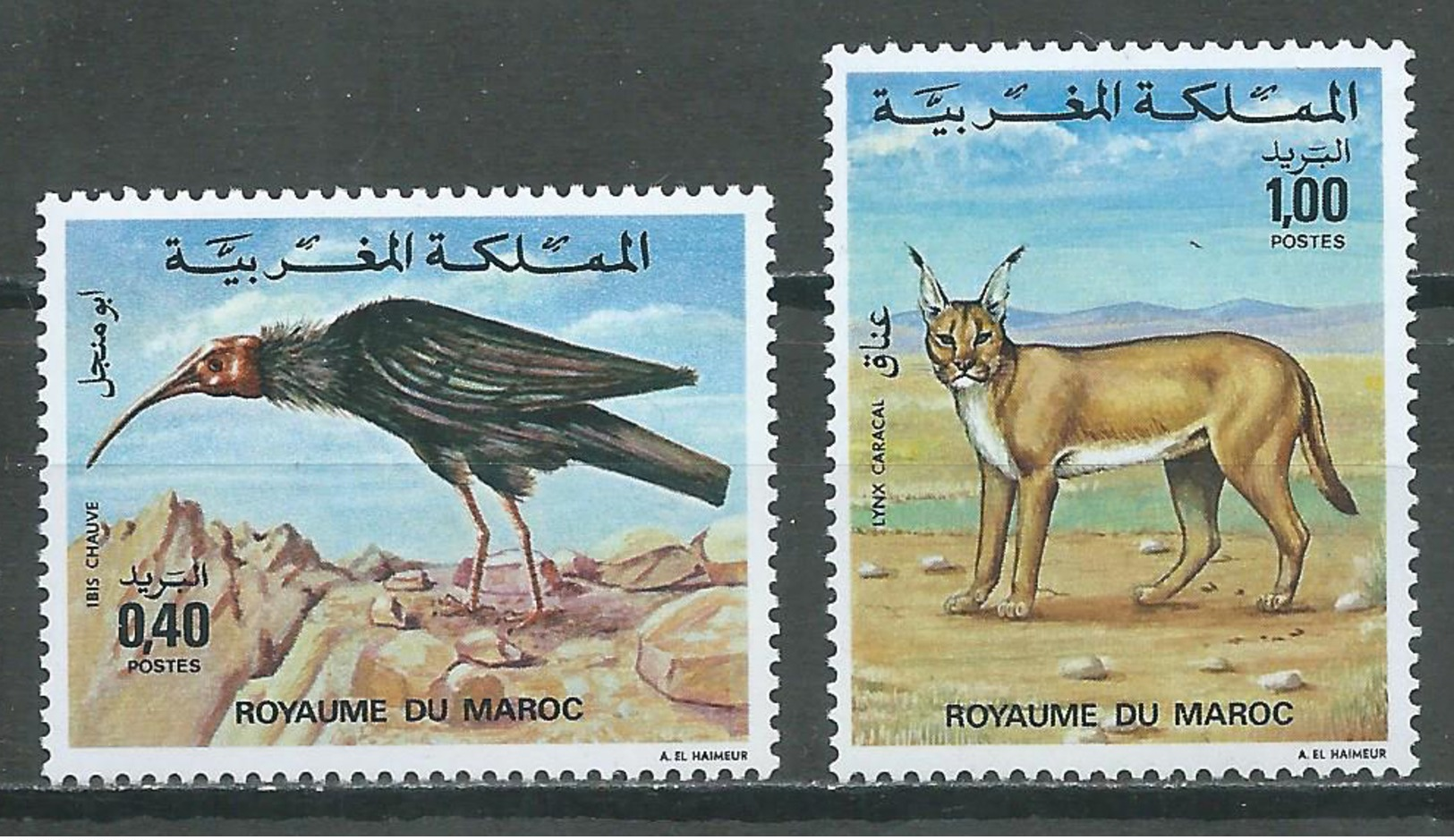 Maroc YT N°736/737 Faune Marocaine Neuf ** - Maroc (1956-...)