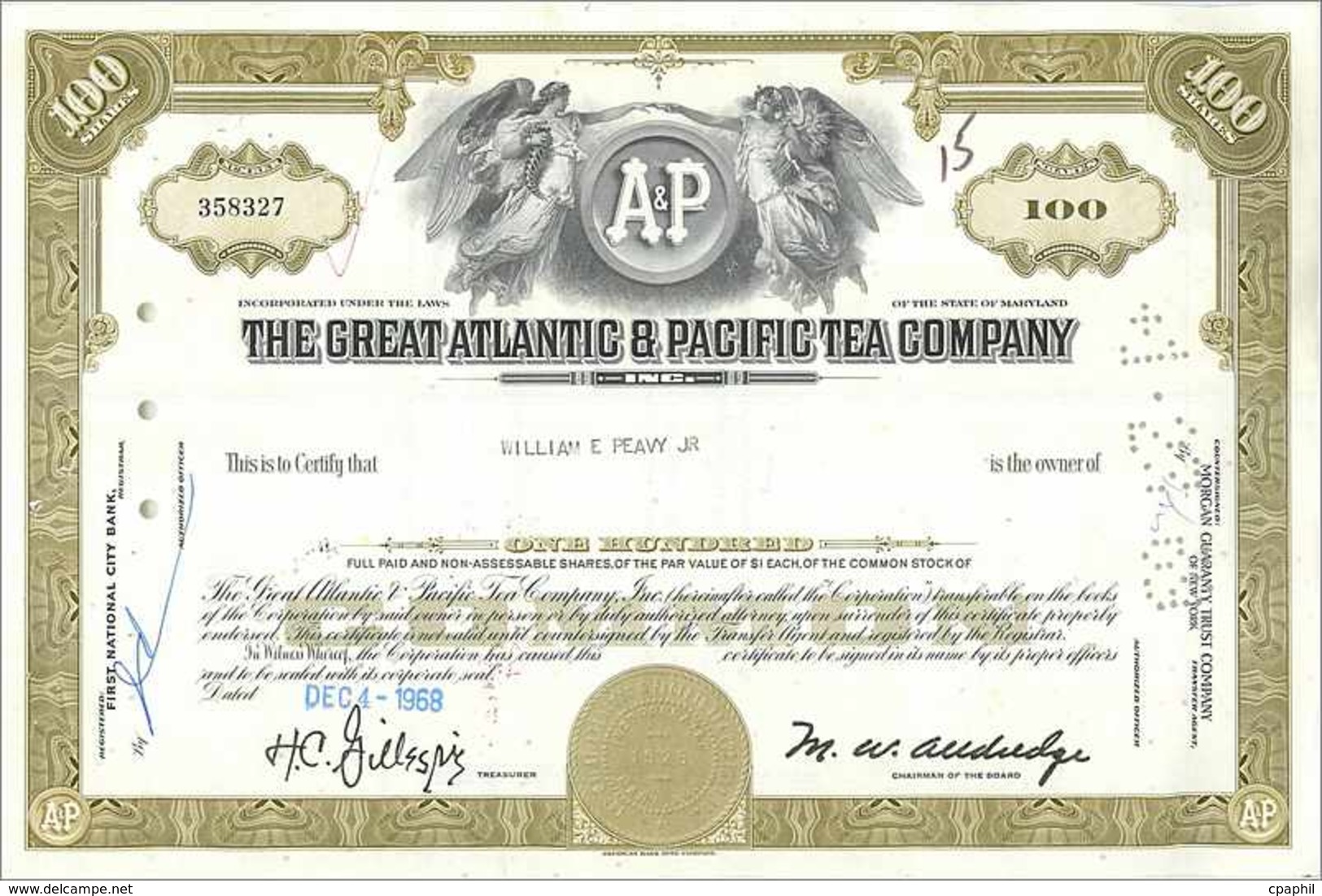 Coupon Share Action The Great Atlantic & Pacific Tea Company Ange Angel Femme - Other & Unclassified