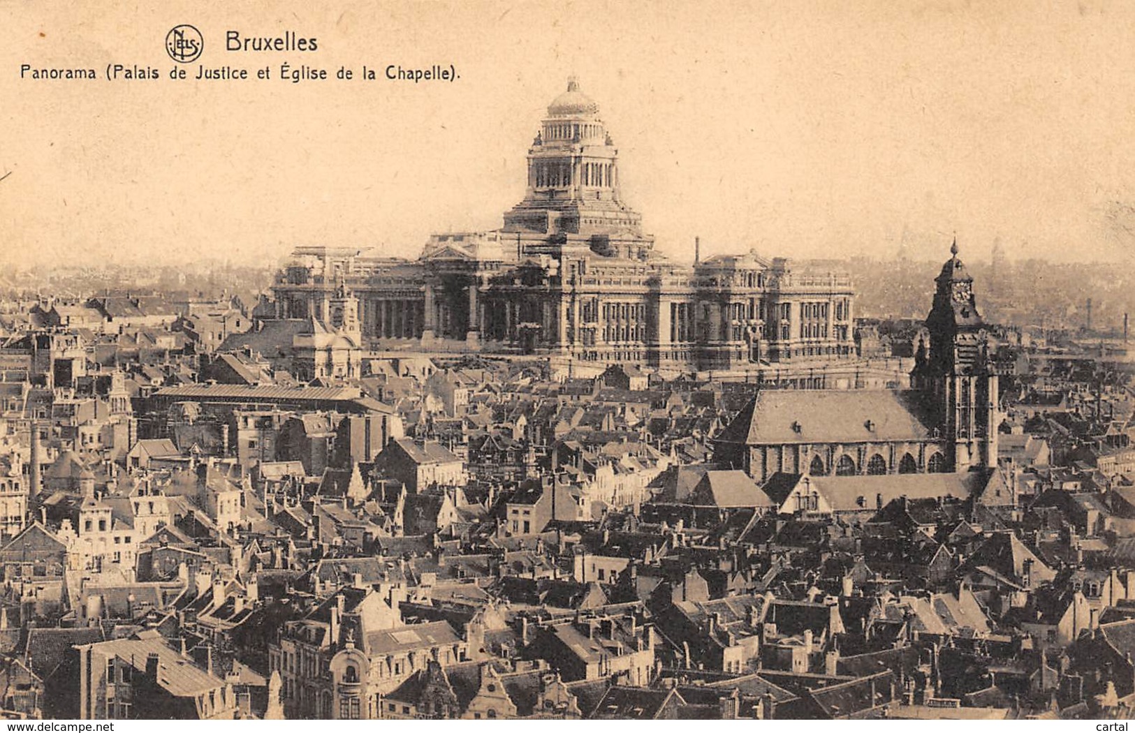 BRUXELLES - Panorama (Palais De Justice Et Eglise De La Chapelle) - Panoramische Zichten, Meerdere Zichten