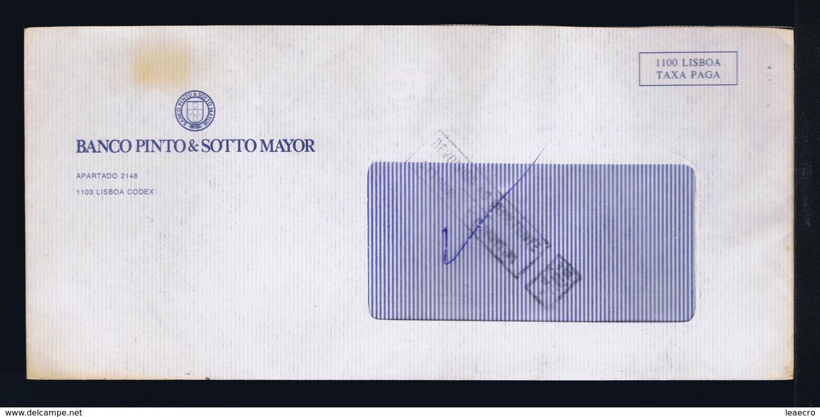 Franchise Portugal Rare Pmk (on Back Side) 1992 "ENTREGA IMPOSSIVEL POR DOMICILIO INCENDIADO" Fires Architecture Gc3955 - Covers & Documents