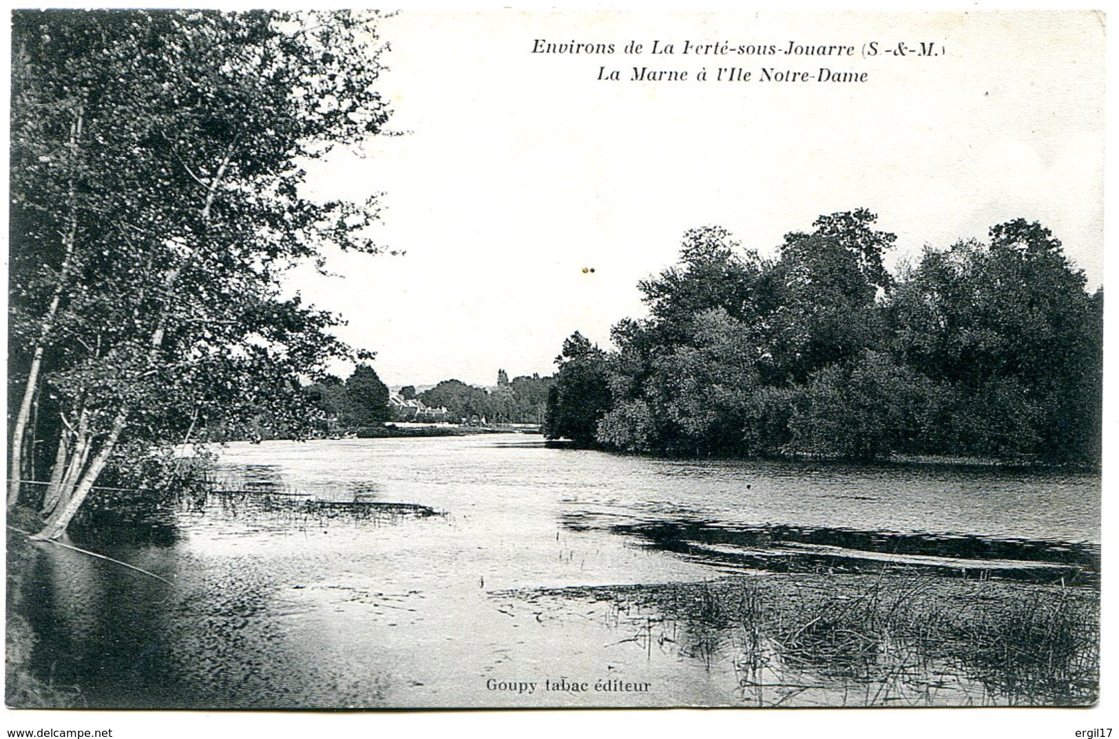 77260 Environs De LA FERTÉ SOUS JOUARRE - La Marne à L'île Notre-Dame - Postée En 1915 - La Ferte Sous Jouarre