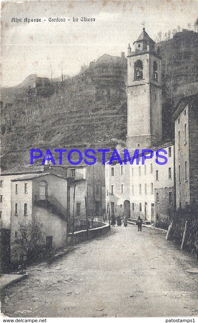 112310 ITALY ALPI APUANE LUCCA THE CHURCH BREAK POSTAL POSTCARD - Other & Unclassified