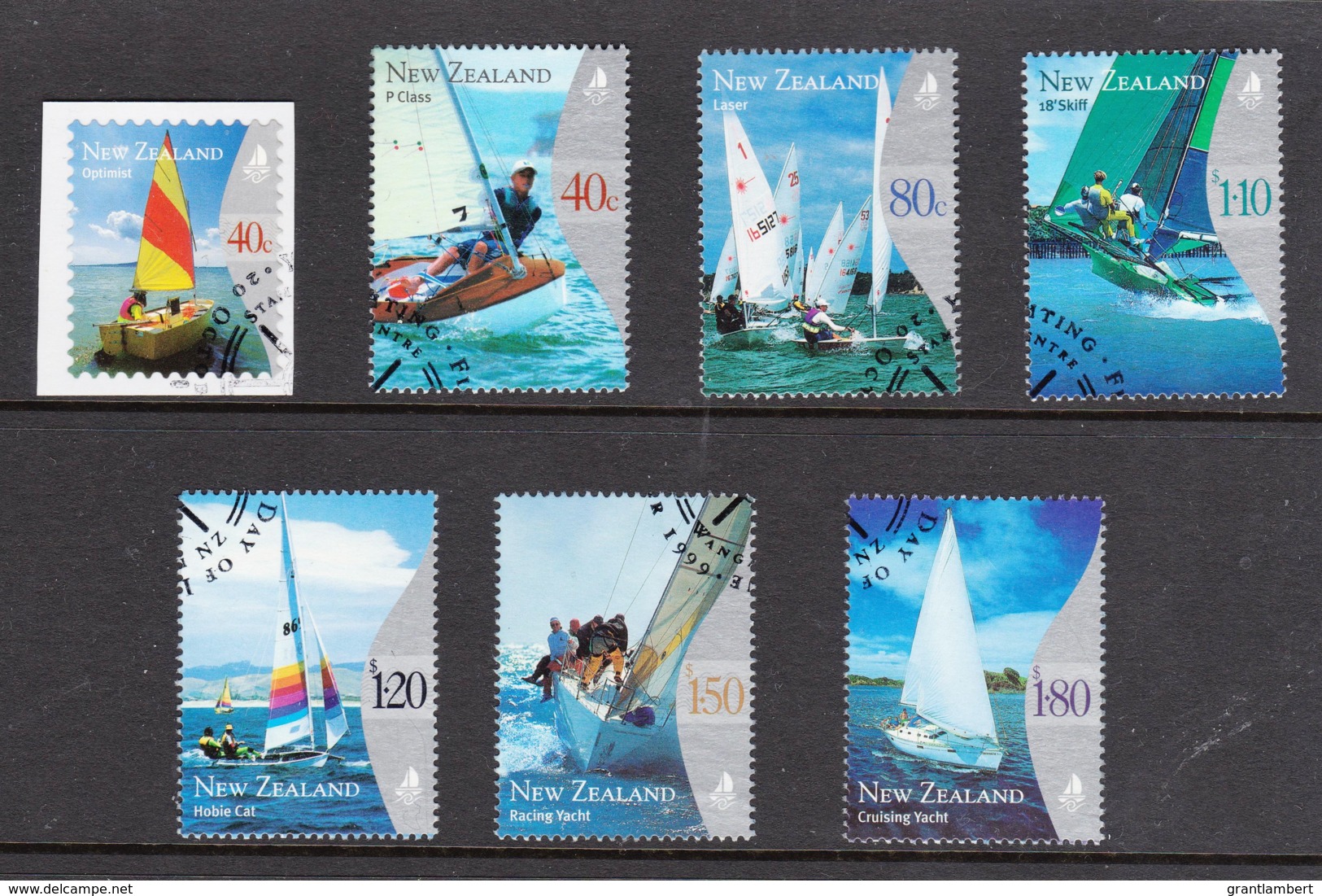 New Zealand 1999 Yachting Set Of 6 + 1 Used - Used Stamps