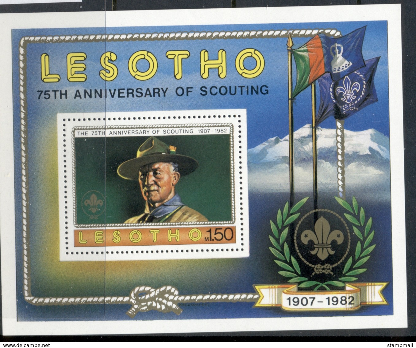 Lesotho 1981 Scouting Year MS MUH - Lesotho (1966-...)