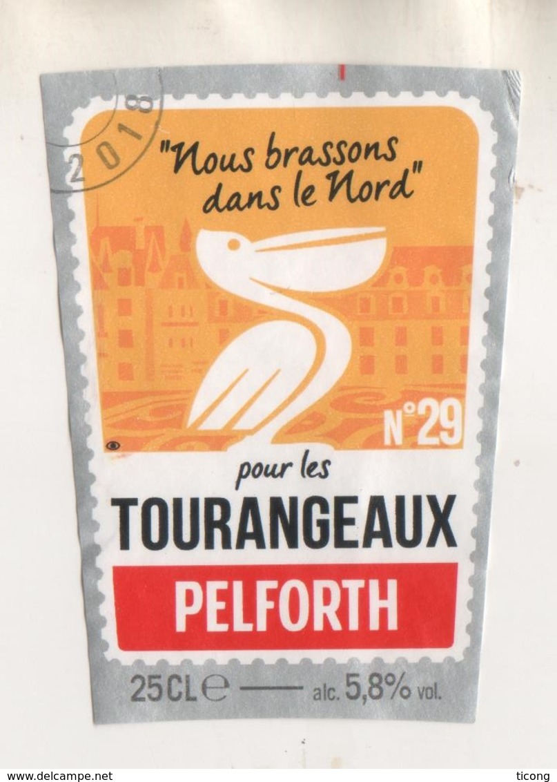 BIERE PELICAN NOUS BRASSONS DANS LE NORD POUR LES TOURANGEAUX - BRASSERIE PELFORTH MONS EN BAROEUL NORD FRANCE  - A VOIR - Bière