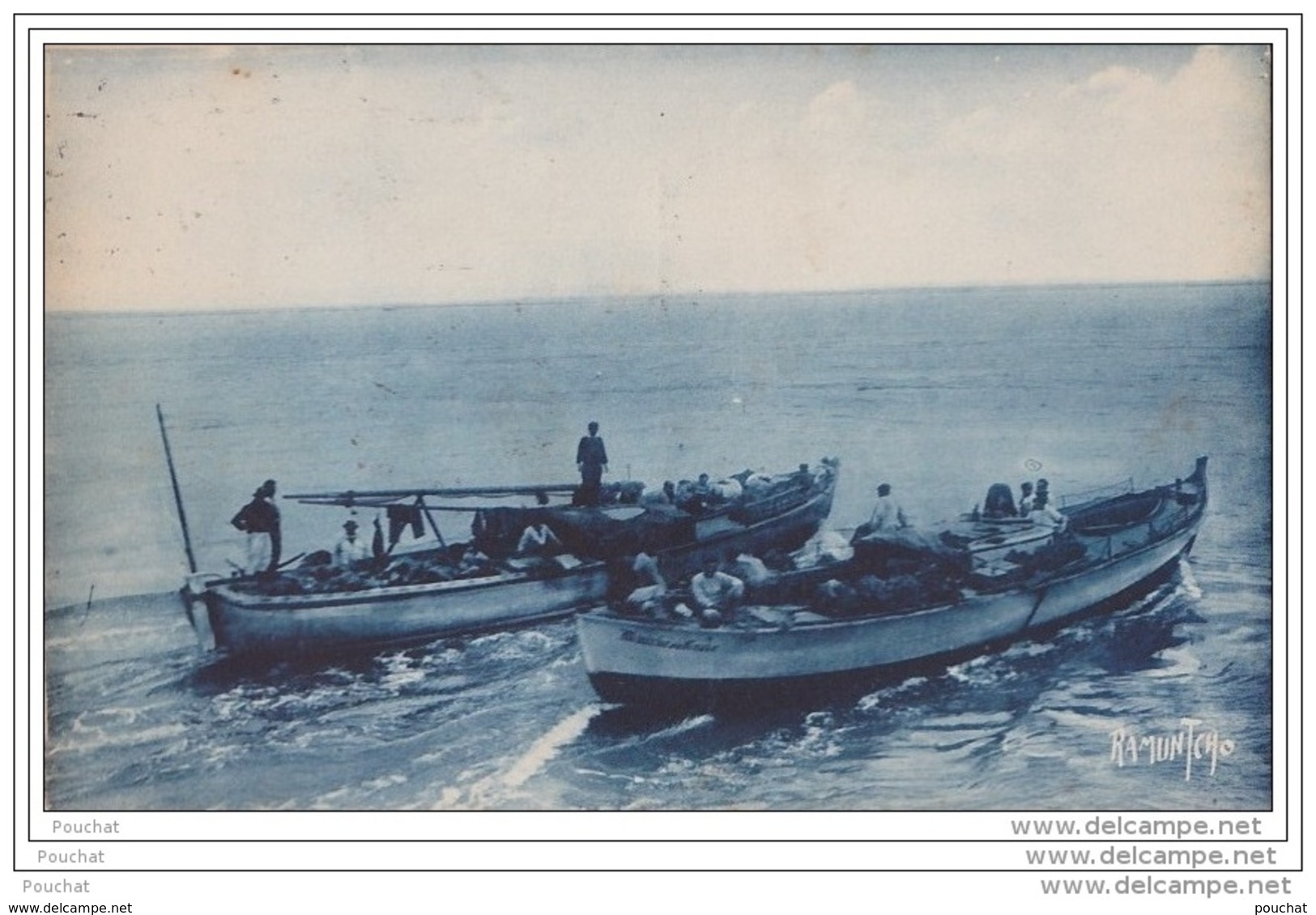 33) Arcachon.- Retour De Pêche - (éditeur Ramuntcho à La Rochelle + Flamme Pub De 1933) - Arcachon