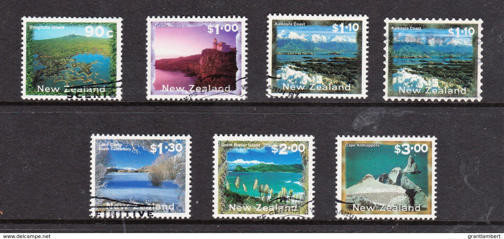 New Zealand 2000 Scenic Definitives Set Of 6 + 1 Used - Used Stamps