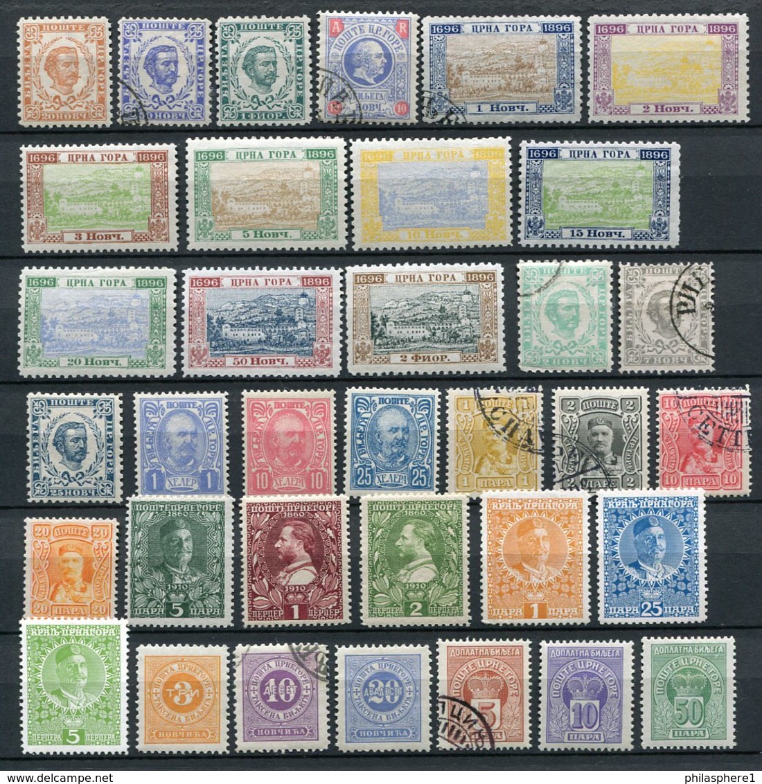 Montenegro Kleine Sammlung / Lot           *  Unused + O  Used           (222) - Montenegro