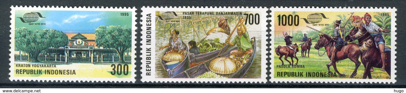 INDONESIE: ZB 1624/1626 MNH** 1995 20e Verjaardag Wereld Toerisme Organisatie - Indonésie