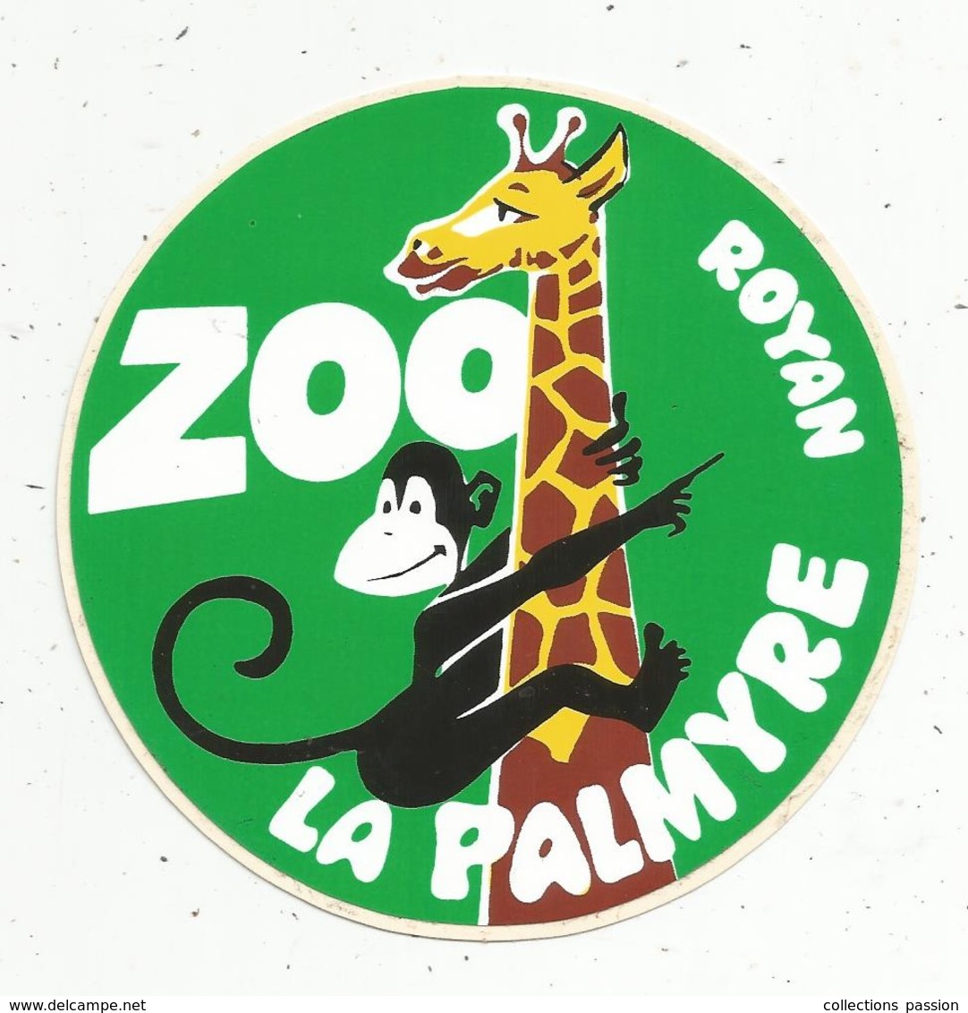 Autocollant , Animaux , ZOO LA PALMYRE ,  ROYAN - Autocollants