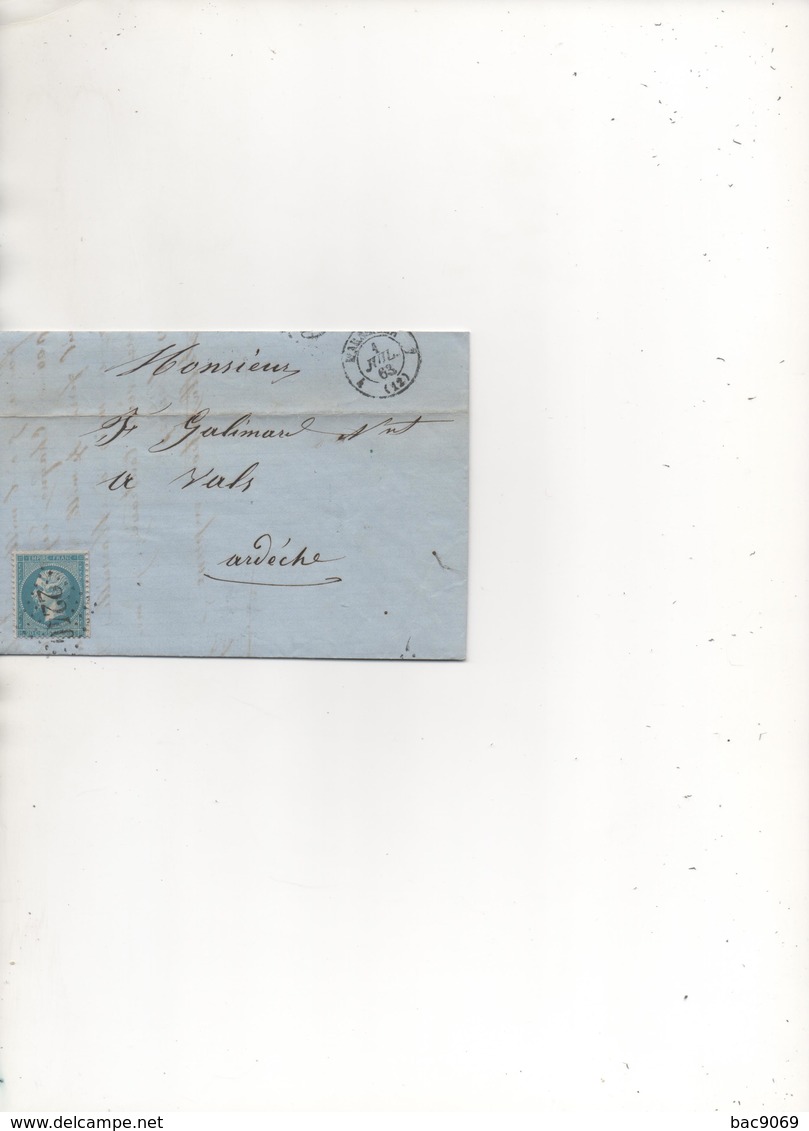 Lot MAI100 :  20c Napoleon Sur Lettre - 1849-1876: Période Classique