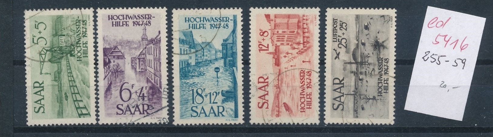 Saar Nr.  255-59    (ed5416  ) Siehe Scan - Gebraucht