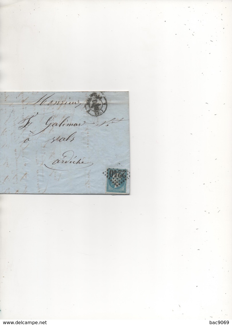 Lot MAI100 :  20c Napoleon Sur Lettre - 1849-1876: Période Classique