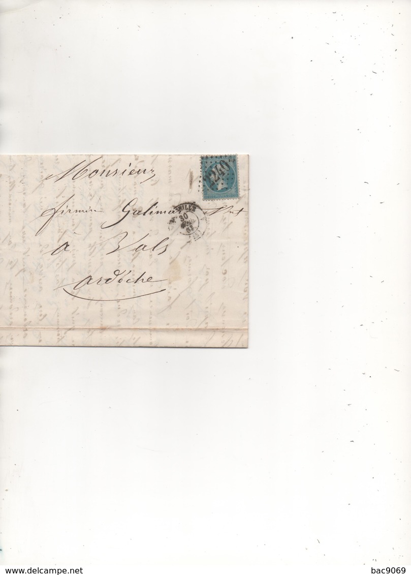 Lot MAI100 :  20c Napoleon Sur Lettre - 1849-1876: Période Classique