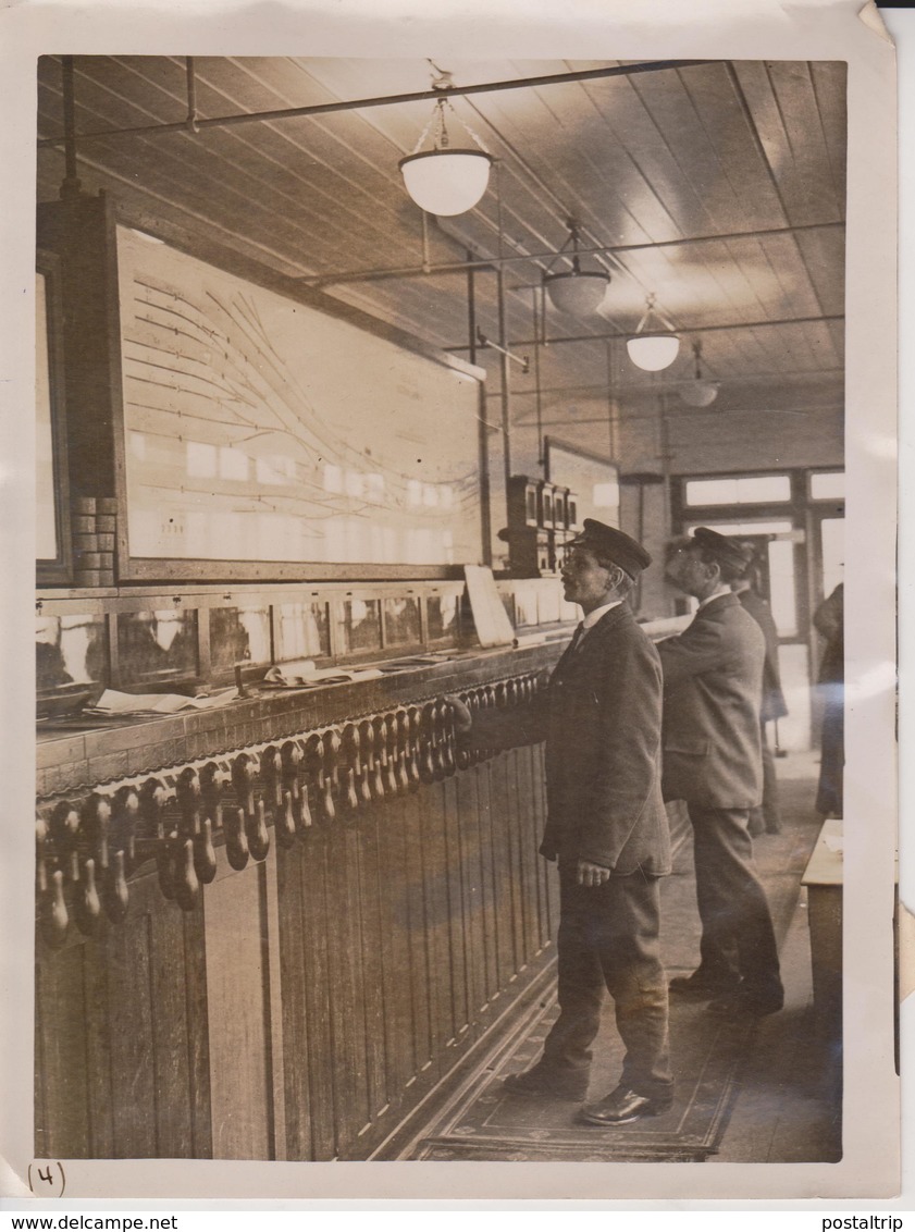 LANGUAGE OF SIGNALS VICTORIA STATION SOUTH EASTERN 21 * 16  CM Fonds Victor FORBIN (1864-1947) RAILWAY CHEMIN DE FER - Trenes