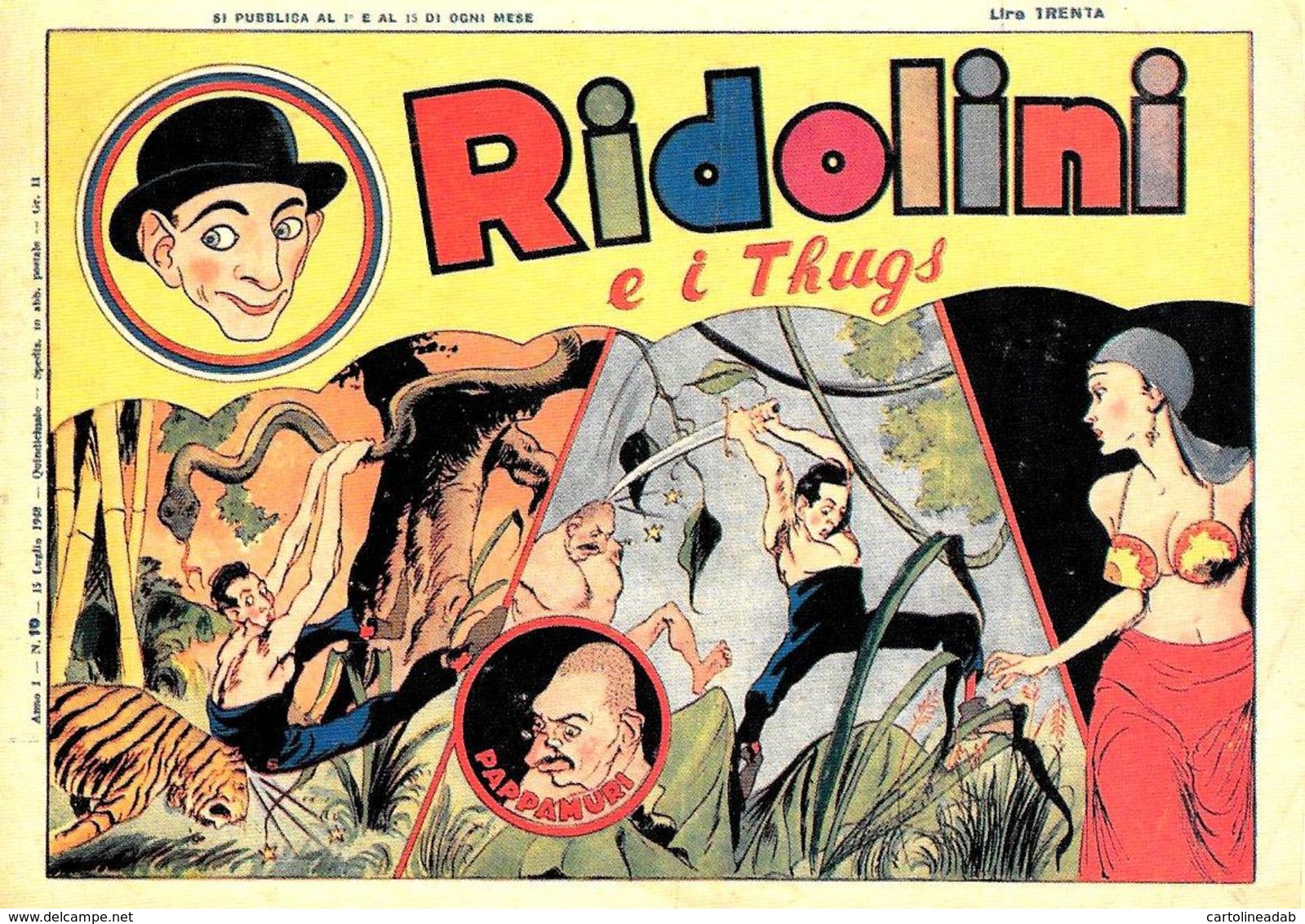 [MD3330] CPM - RIPRODUZIONE - RIDOLINI E I THUGS - CINE FUMETTO COMICO - Non Viaggiata - Attori