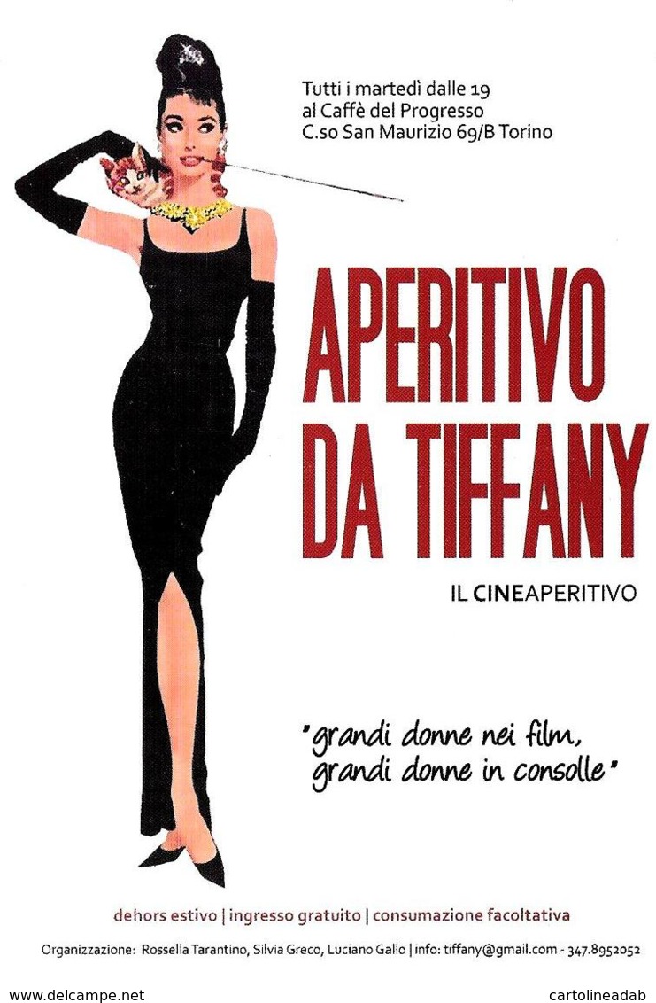 [MD3337] CPM - RIPRODUZIONE - CINEMA - APERITIVO DA TIFFANY - IL CINEAPERITIVO - NV - Altri & Non Classificati