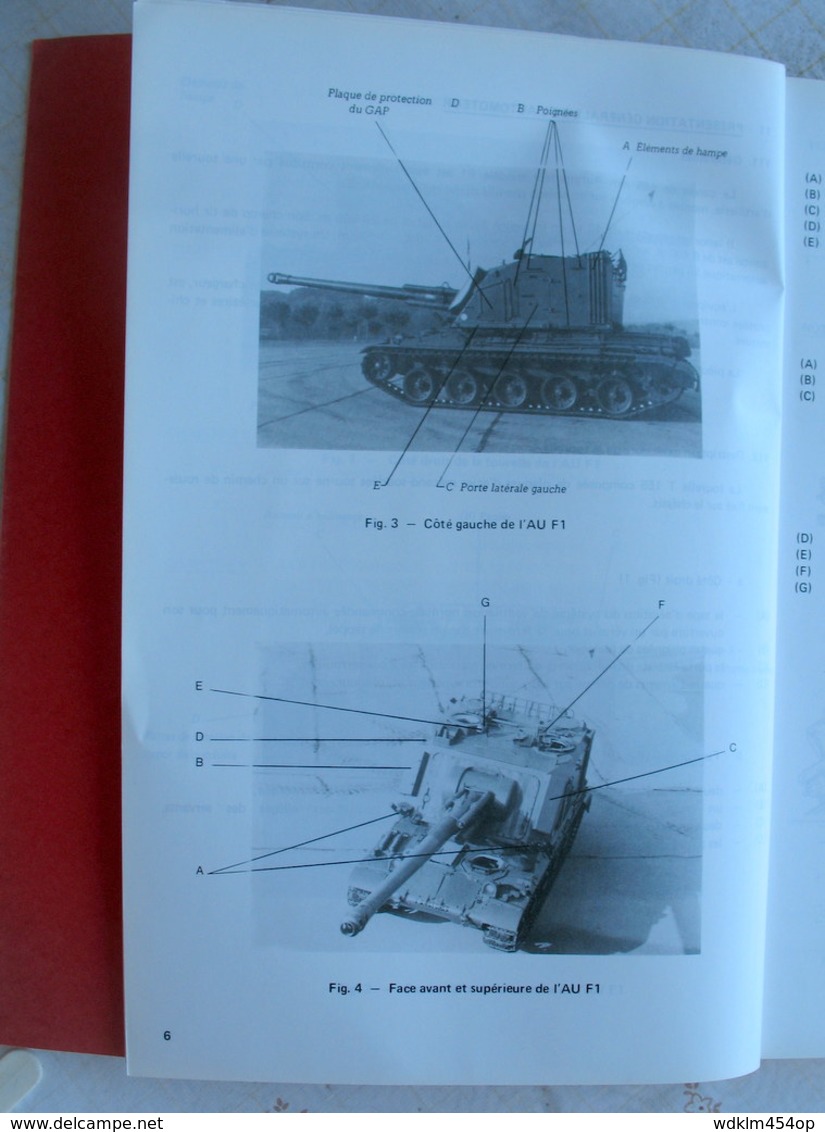 MILITAIRE LIVRE ART 126 ATILLERIE  LE SERVICE DU CANON DE 155 AUF1 - édition 1988 - - Autres & Non Classés