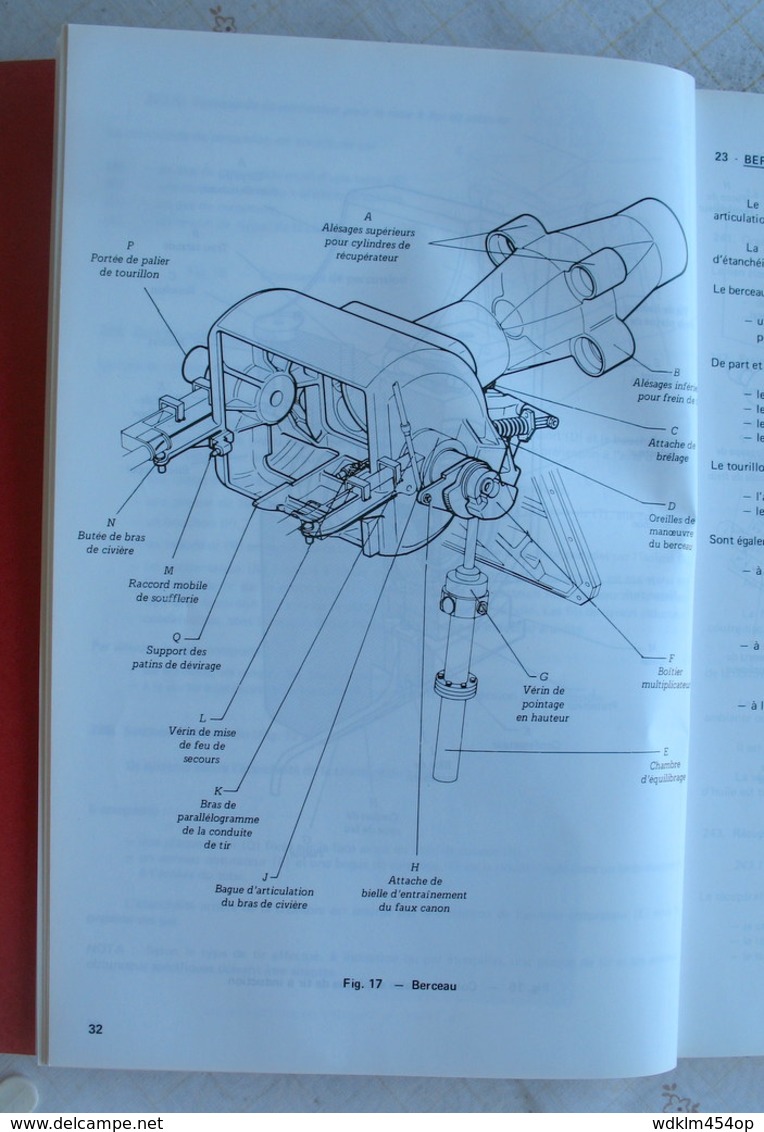 MILITAIRE LIVRE ART 126 ATILLERIE  LE SERVICE DU CANON DE 155 AUF1 - édition 1988 - - Autres & Non Classés