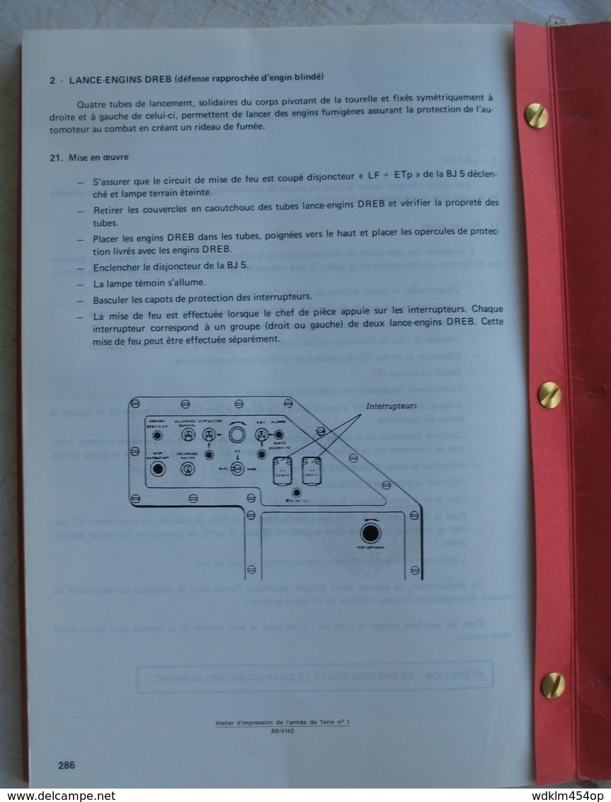 MILITAIRE LIVRE ART 126 ATILLERIE  LE SERVICE DU CANON DE 155 AUF1 - édition 1988 -